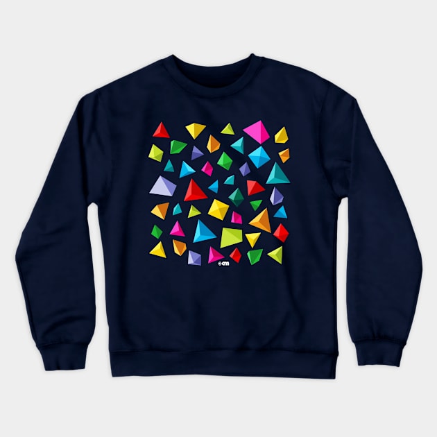 Paper Pyramid Crewneck Sweatshirt by spellstone.studio